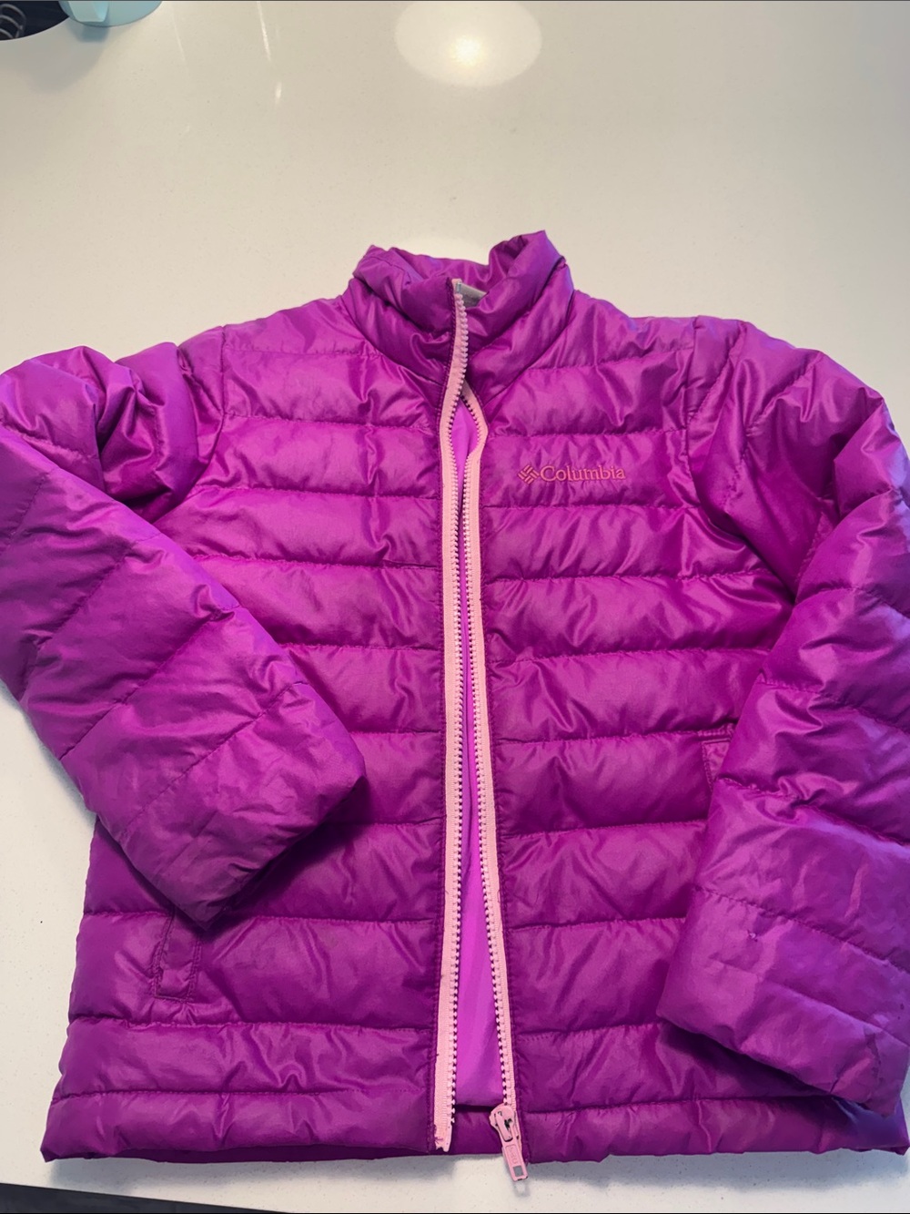 Columbia Girls' Bright Purple down Jacket